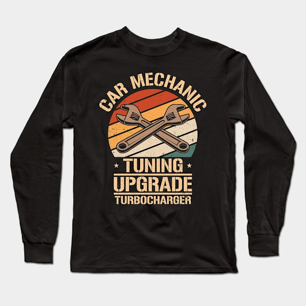 Car Mechanic Tuning Upgrade Turbocharger Long Sleeve T-Shirt by maxcode